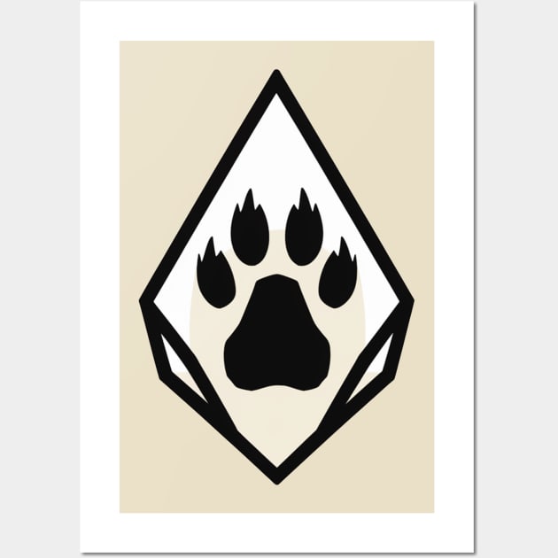 paw print logo Wall Art by ohyeahh